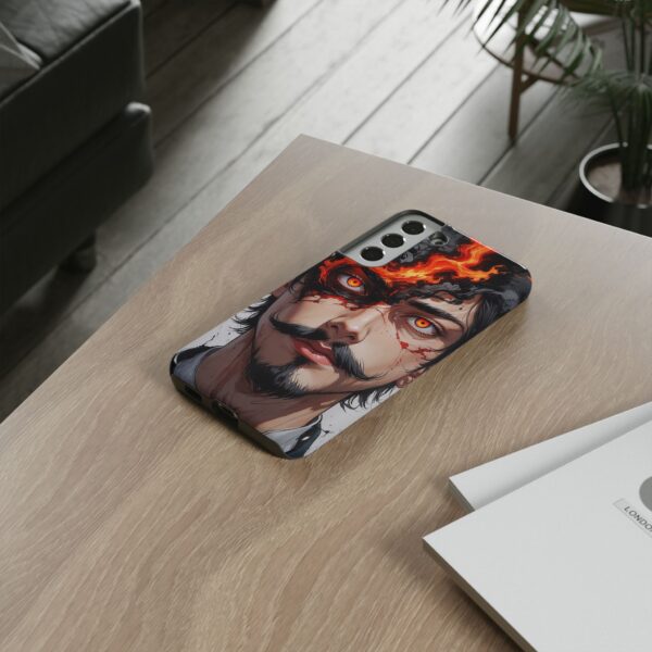 Fiery Design, Anime Style, Unique Cell Phone Accessory, Strong and Stylish