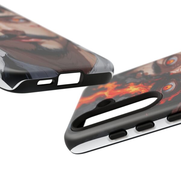 Fiery Design, Anime Style, Unique Cell Phone Accessory, Strong and Stylish