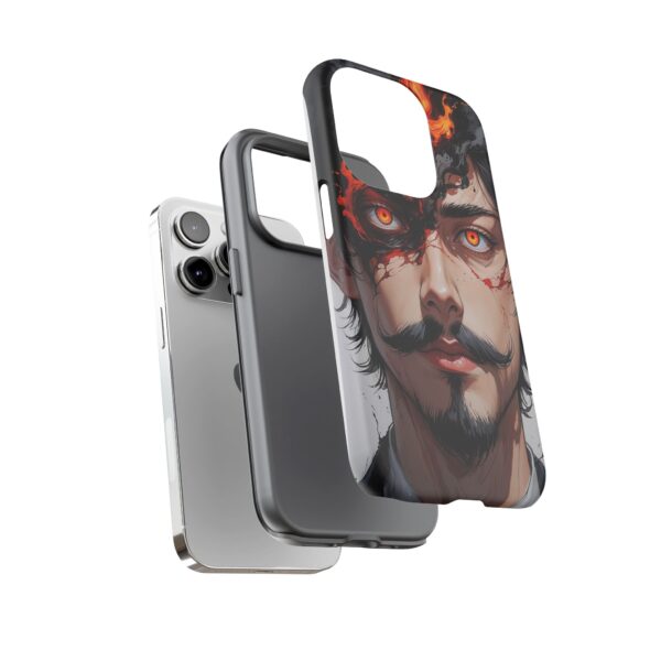 Fiery Design, Anime Style, Unique Cell Phone Accessory, Strong and Stylish