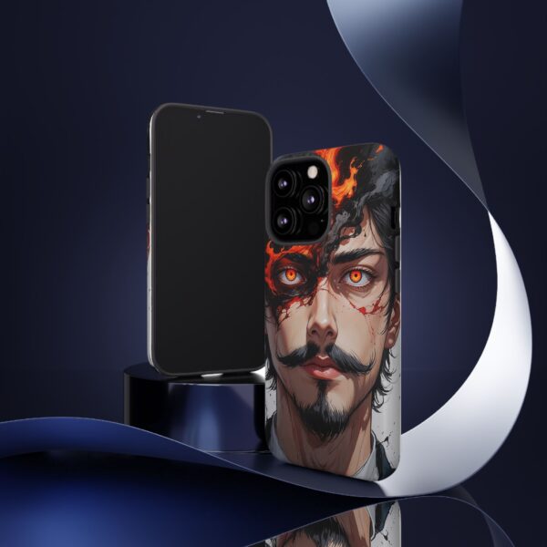Fiery Design, Anime Style, Unique Cell Phone Accessory, Strong and Stylish