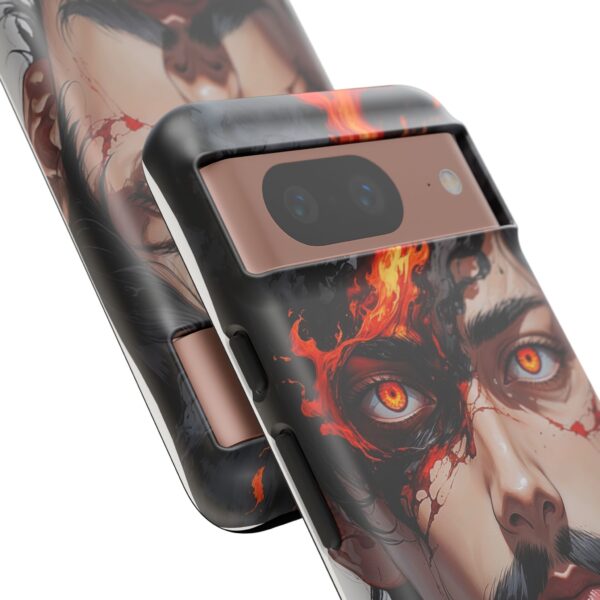 Fiery Design, Anime Style, Unique Cell Phone Accessory, Strong and Stylish