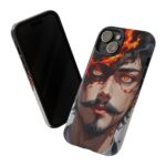 Fiery Design, Anime Style, Unique Cell Phone Accessory, Strong and Stylish