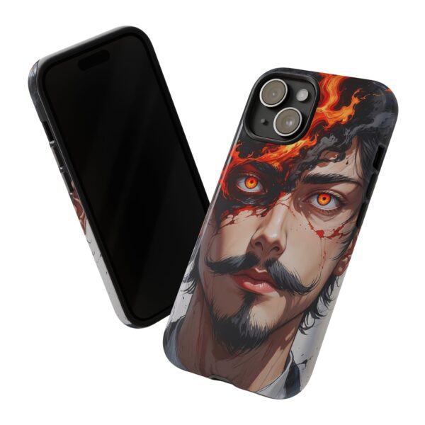 Fiery Design, Anime Style, Unique Cell Phone Accessory, Strong and Stylish