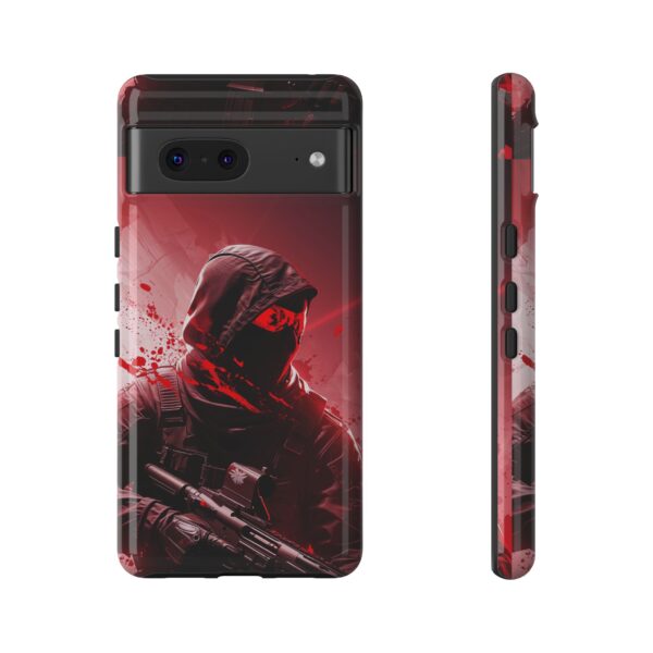 Red Urban Warrior Phone Case for Gamers & Action Fans