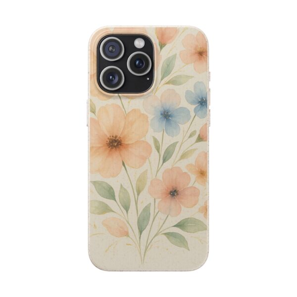 Floral Biodegradable Phone Case - Eco-Friendly Nature Design