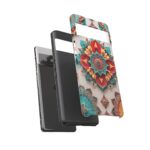 Colorful Mandala Phone Cover, Bohemian Style Accessory, Unique Gift for Her, Stylish Smartphone Protection