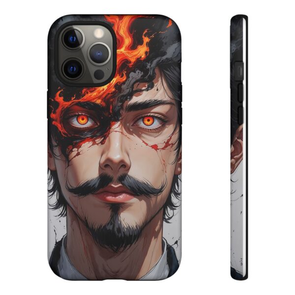 Fiery Design, Anime Style, Unique Cell Phone Accessory, Strong and Stylish