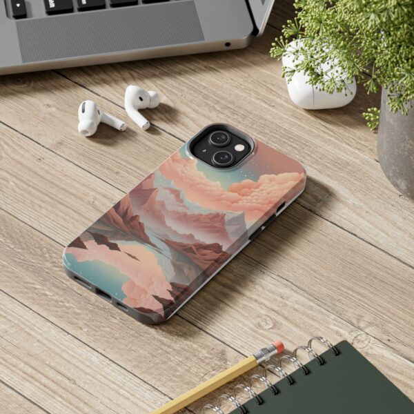 Mountain Reflection Tough Phone Case - Nature-Inspired Design for Adventurers