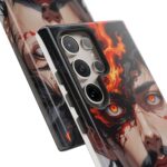 Fiery Design, Anime Style, Unique Cell Phone Accessory, Strong and Stylish