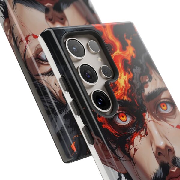 Fiery Design, Anime Style, Unique Cell Phone Accessory, Strong and Stylish