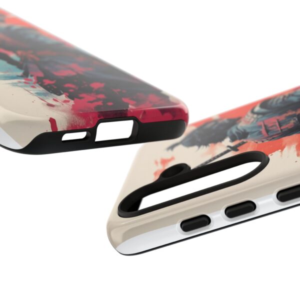 Samurai Warrior Phone Case, Tough Cases, Unique Phone Accessories, Phone Cover Gift, Gamer Phone Decor, Anime Style Case