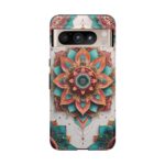 Mandala Phone Case, Colorful Floral Design, Bohemian Style, Tough Cases, Gift for Her