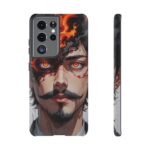 Fiery Design, Anime Style, Unique Cell Phone Accessory, Strong and Stylish