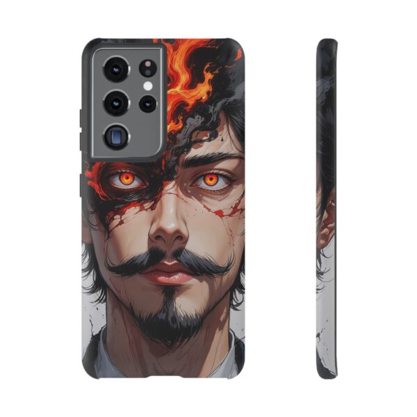 Fiery Design, Anime Style, Unique Cell Phone Accessory, Strong and Stylish