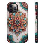 Mandala Phone Case, Colorful Floral Design, Bohemian Style, Tough Cases, Gift for Her