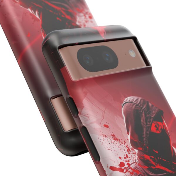 Red Urban Warrior Phone Case for Gamers & Action Fans