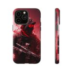 Red Urban Warrior Phone Case for Gamers & Action Fans