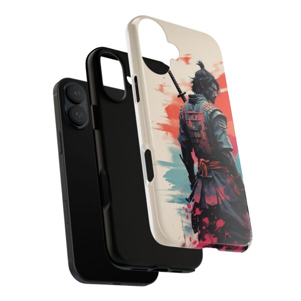 Samurai Warrior Phone Case, Tough Cases, Unique Phone Accessories, Phone Cover Gift, Gamer Phone Decor, Anime Style Case