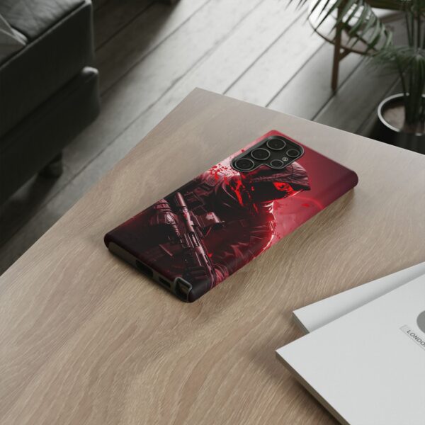 Red Urban Warrior Phone Case for Gamers & Action Fans