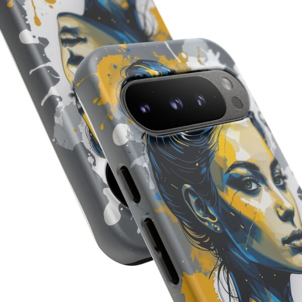 Vibrant, Artistic Tough Phone Case, Modern Art, Smartphone Accessories