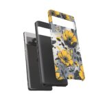 Floral Phone Case, Yellow Flower Design, Stylish Phone Protection