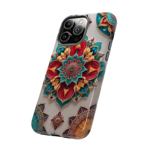 Colorful Mandala Phone Cover, Bohemian Style Accessory, Unique Gift for Her, Stylish Smartphone Protection
