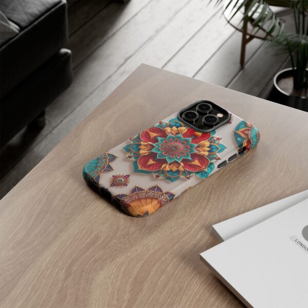 Colorful Mandala Phone Cover, Bohemian Style Accessory, Unique Gift for Her, Stylish Smartphone Protection