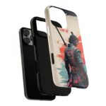 Samurai Warrior Phone Case, Tough Cases, Unique Phone Accessories, Phone Cover Gift, Gamer Phone Decor, Anime Style Case