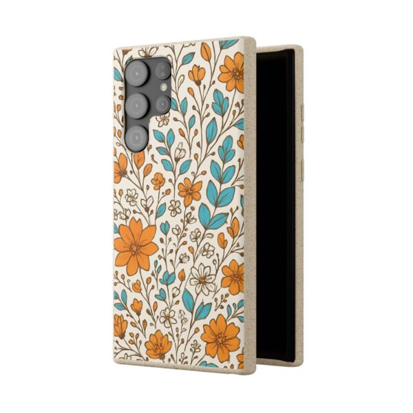 Floral Biodegradable Phone Case - Eco-Friendly Design for Nature Lovers