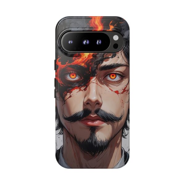 Fiery Design, Anime Style, Unique Cell Phone Accessory, Strong and Stylish