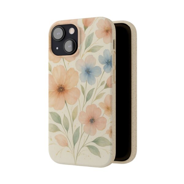 Floral Biodegradable Phone Case - Eco-Friendly Nature Design