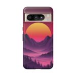 Mountain Sunset Phone Case - Tough Cases for Nature Lovers