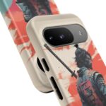 Samurai Warrior Phone Case, Tough Cases, Unique Phone Accessories, Phone Cover Gift, Gamer Phone Decor, Anime Style Case
