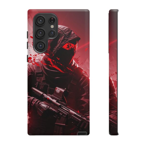 Red Urban Warrior Phone Case for Gamers & Action Fans
