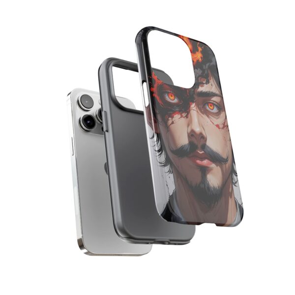 Fiery Design, Anime Style, Unique Cell Phone Accessory, Strong and Stylish