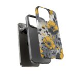 Floral Phone Case, Yellow Flower Design, Stylish Phone Protection
