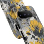 Floral Phone Case, Yellow Flower Design, Stylish Phone Protection