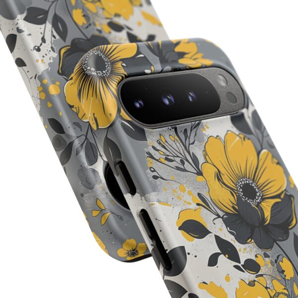 Floral Phone Case, Yellow Flower Design, Stylish Phone Protection