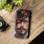 Fiery Design, Anime Style, Unique Cell Phone Accessory, Strong and Stylish