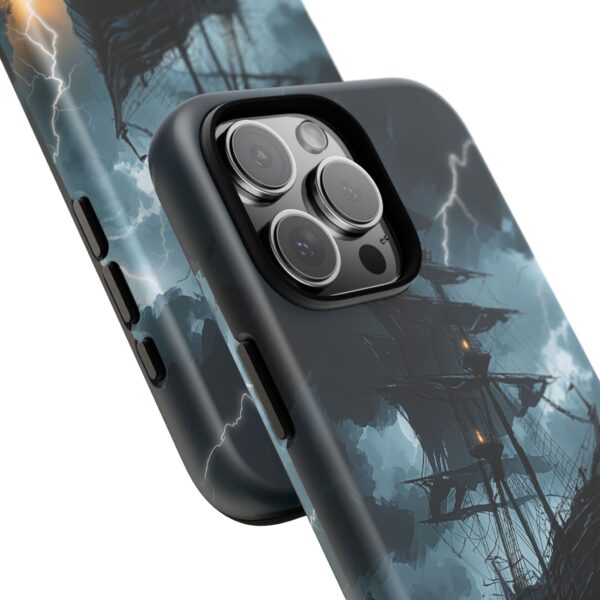 Stormy Seas Tough Phone Case - Pirate Ship Design