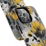 Floral Phone Case, Yellow Flower Design, Stylish Phone Protection
