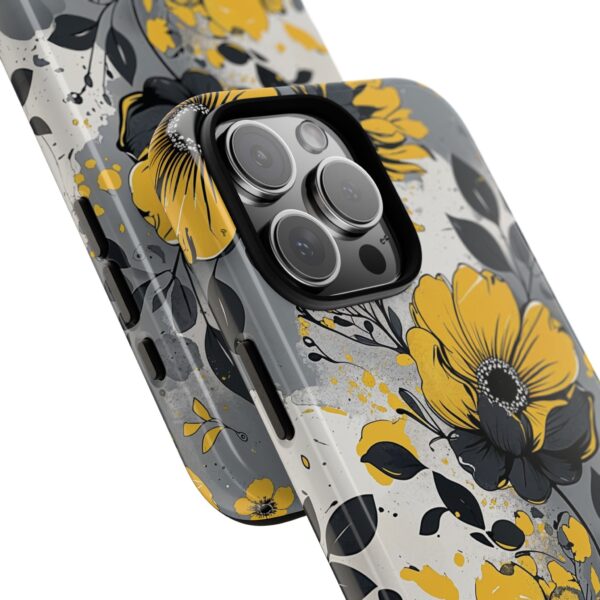 Floral Phone Case, Yellow Flower Design, Stylish Phone Protection