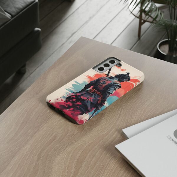 Samurai Warrior Phone Case, Tough Cases, Unique Phone Accessories, Phone Cover Gift, Gamer Phone Decor, Anime Style Case