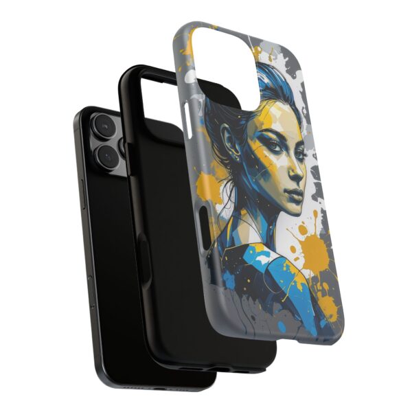 Vibrant, Artistic Tough Phone Case, Modern Art, Smartphone Accessories