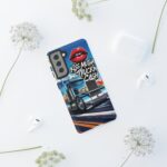 Cool Phone Case for Truck Lovers, Trucking Gifts, Unique Truck Driver Accessories, Kiss Mutha Truckin Cash Design, Fun Car Enthusiast Gift