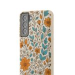Floral Biodegradable Phone Case - Eco-Friendly Design for Nature Lovers