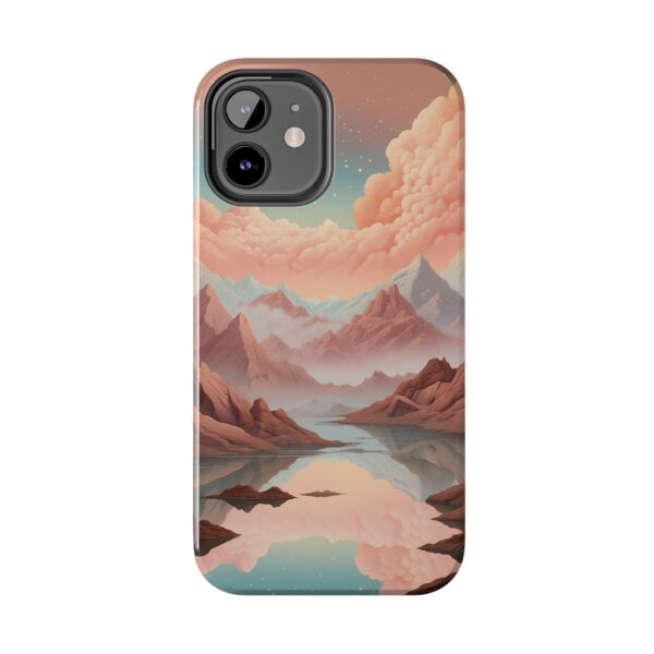 Mountain Reflection Tough Phone Case - Nature-Inspired Design for Adventurers