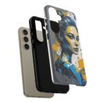 Vibrant, Artistic Tough Phone Case, Modern Art, Smartphone Accessories