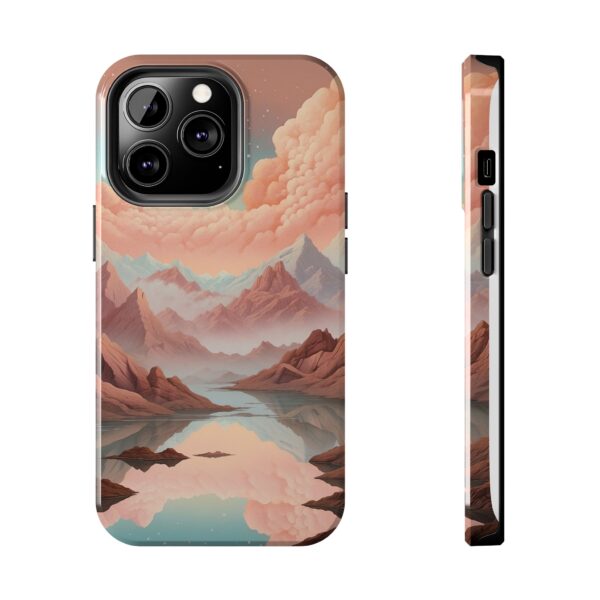 Mountain Reflection Tough Phone Case - Nature-Inspired Design for Adventurers