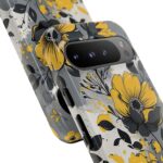 Floral Phone Case, Yellow Flower Design, Stylish Phone Protection